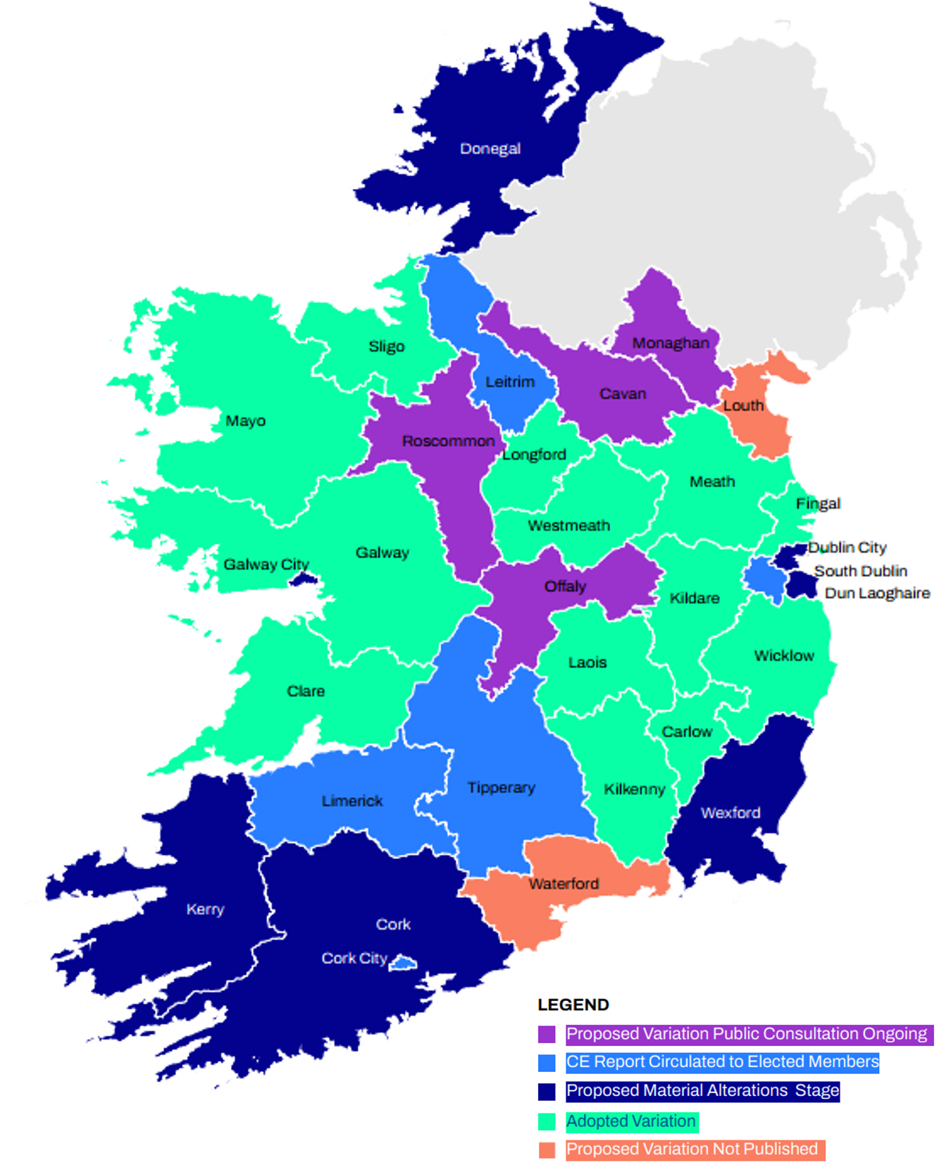 Fig.1 National Overview of Planning Authorities